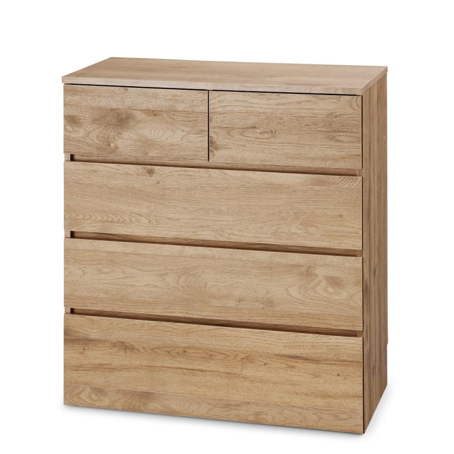 アイリスオーヤマ　ウッドチェスト　小引き出し２個１段＋大引き出し３段　アッシュブラウン　ＷＣＨ&minus;７９０