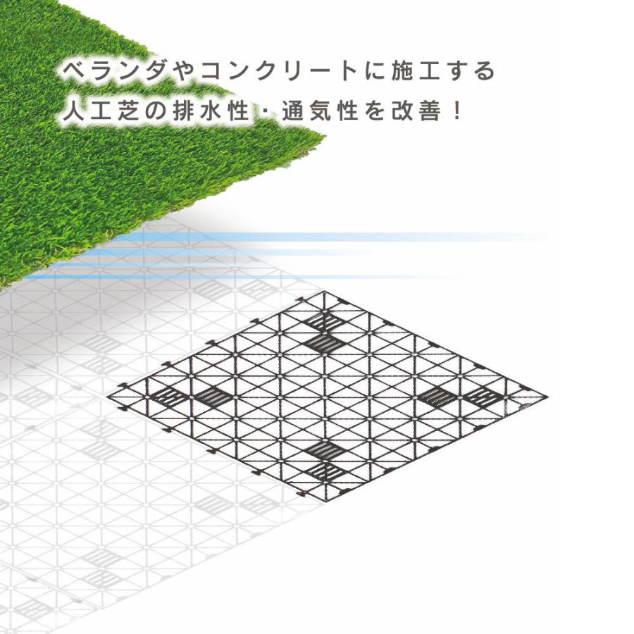 人工芝用下敷きパネル 50cmx50cm 40個セット : コメリドット