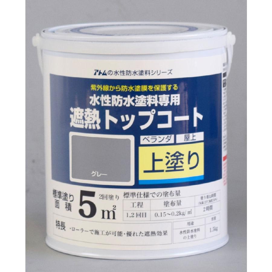 水性防水塗料専用遮熱トップコート １ ５ｋｇ グレー コメリドットコム 通販 Paypayモール