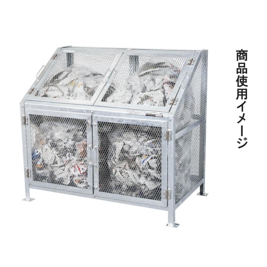 メッシュゴミ収集庫６００Ｌ完成品　ＫＤＢ−１２００Ｎ_1