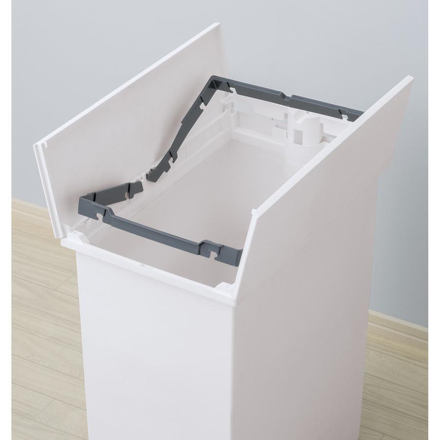 リス 棚下で使えるペダルダストボックス 45L グレー : コメリドット