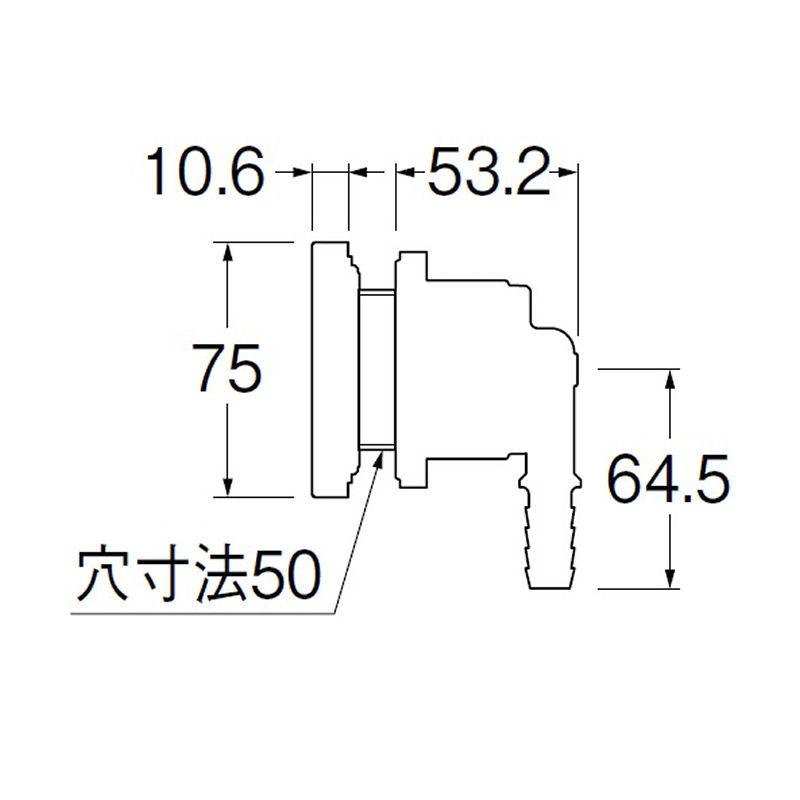 SANEI(水栓金具) SANEI 一口循環接続金具 JT412 SANEI(水栓金具) SANEI 一口循環接続金具 JT412