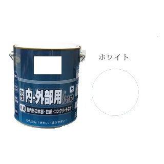水性Pペイント つやあり 3．2L ホワイト : コメリドットコム