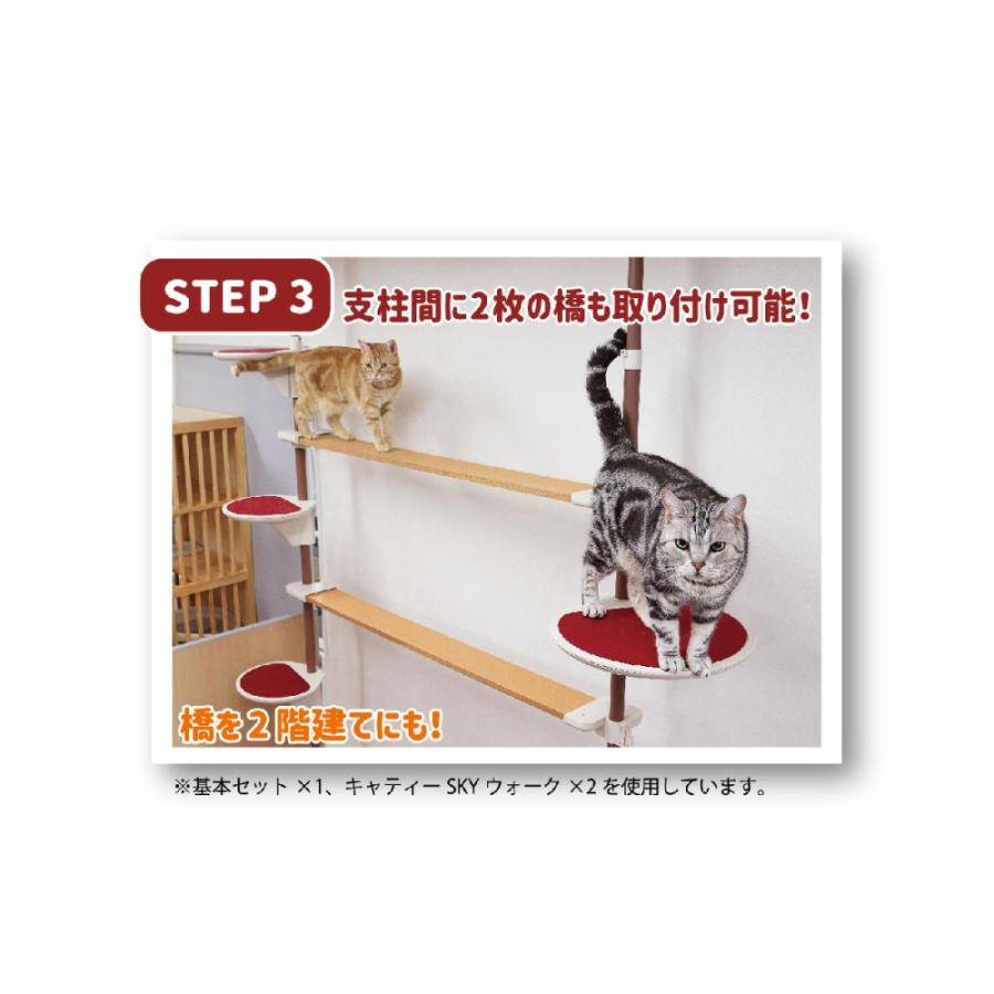 ドギーマン Nekoリビング キャティーポール SKYウォーク セット Nekoリビング キャティー SKYウォーク: 100｜業務用トリミング用品通販