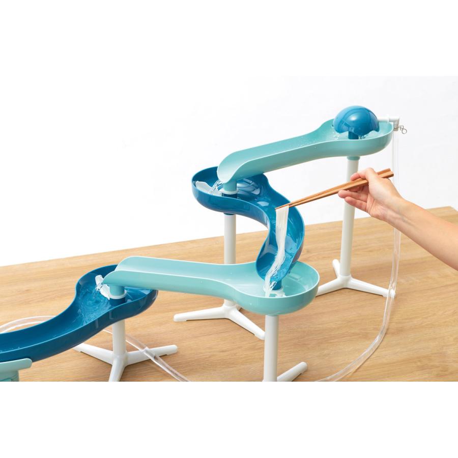 パール金属 流麺スライダーそうめん流し器 ミントブルー 即納