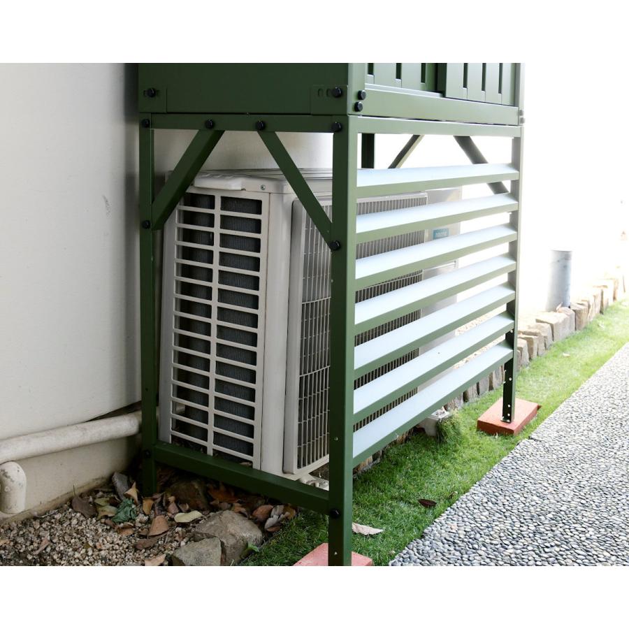 山善 YAMAZEN（山善） 室外機カバー カーキ TSCー98