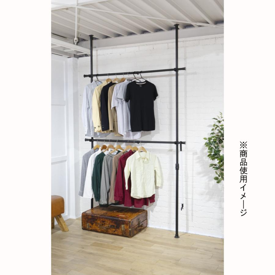 YAMAZEN(山善) 突っ張りハンガーラック ブラック YAMAZEN(山善) 突っ張りハンガーラック ブラック