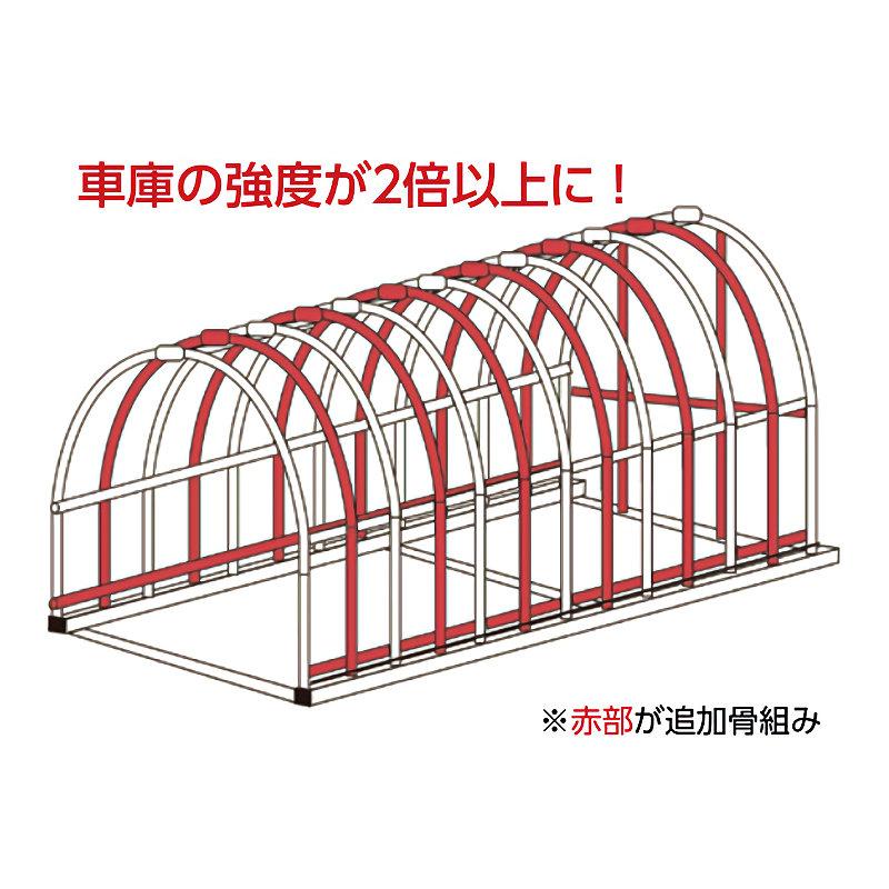 南榮工業(南栄工業) パイプ車庫用補強セット 3256B W8PM用