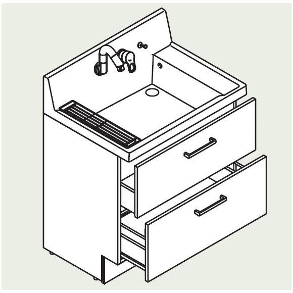 匿名配送 ＬＩＸＩＬ　ＩＮＡＸ　洗面台　Ｋ１ＦＨ５−７５５ＳＹ／ＨＶ２Ｈ 【RIZ1212219356】(43120円)