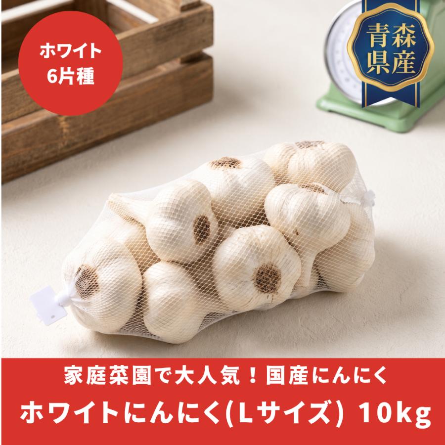 1,000円OFFクーポン にんにく ホワイト六片 青森県産 10kg Lサイズ