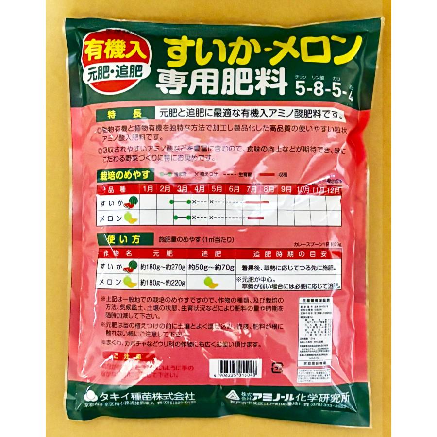 スイカ・メロン専用肥料 1.2kg×3袋 アミノール化学研究所 : 株式会社米
