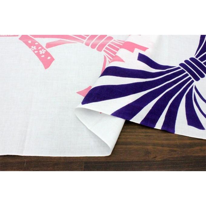 【松鶴家千とせ】熨斗つき 手ぬぐい 上棟式用手ぬぐい 鶴亀松竹梅 注染染め 日本製 1反（10枚分