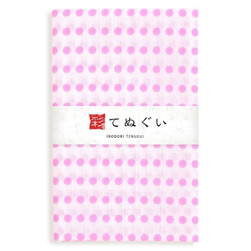 IRODORI 手ぬぐい 3枚セット 豆絞りAセット ピンク 赤 黄 日本製