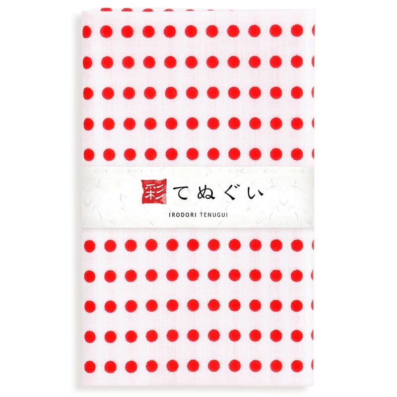 IRODORI 手ぬぐい 3枚セット 豆絞りAセット ピンク 赤 黄 日本製