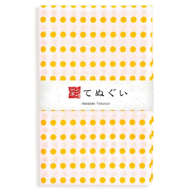 IRODORI 手ぬぐい 3枚セット 豆絞りAセット ピンク 赤 黄 日本製