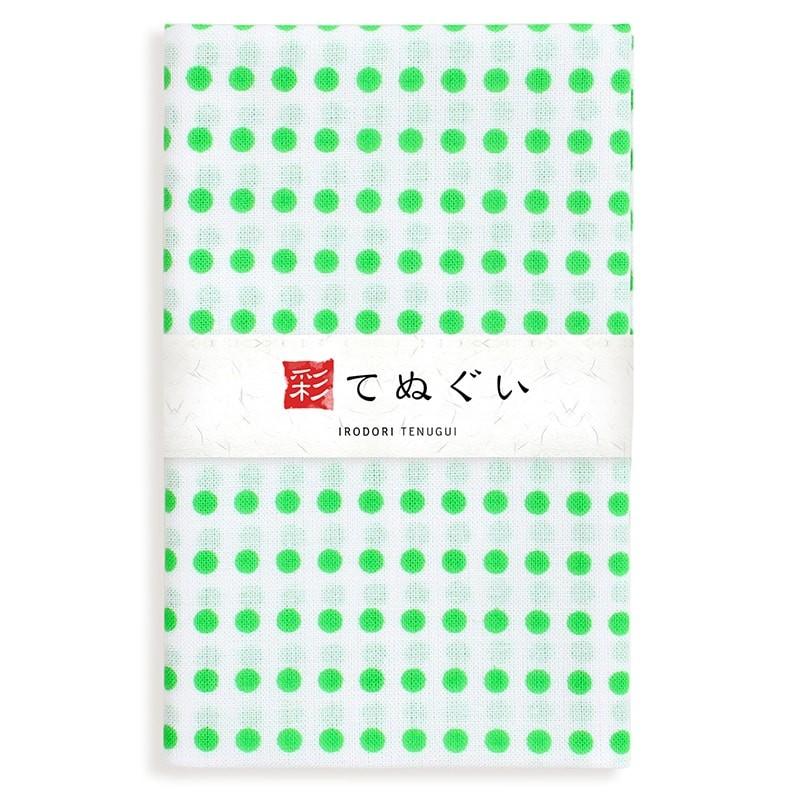 IRODORI 手ぬぐい 3枚セット 豆絞りBセット 緑 青 紺 日本製 手拭い