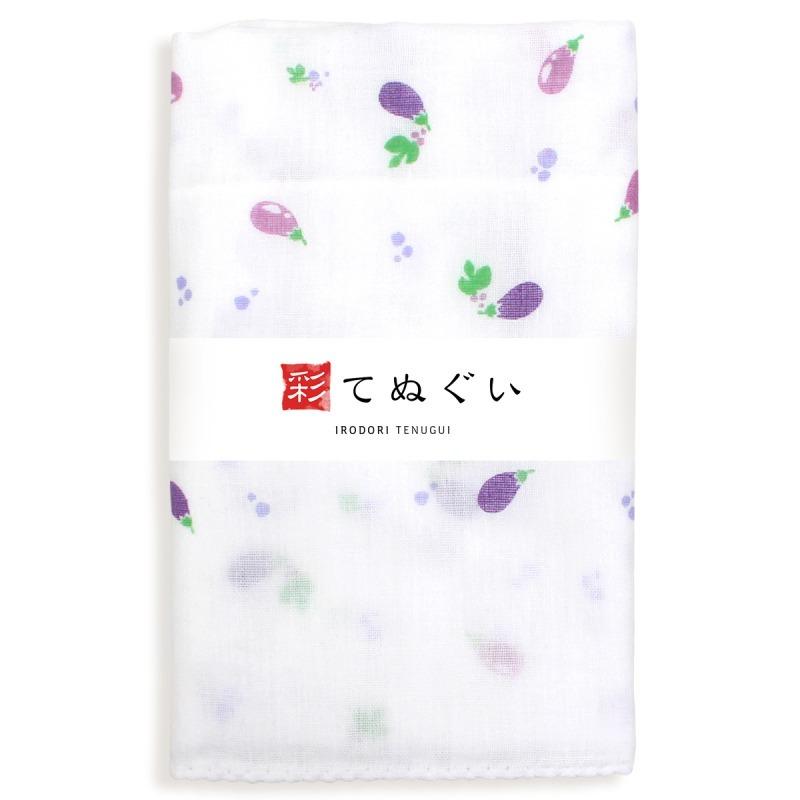 IRODORI 手ぬぐい ガーゼ 3枚セット 縁起柄 白 二重袷 日本製 手拭い