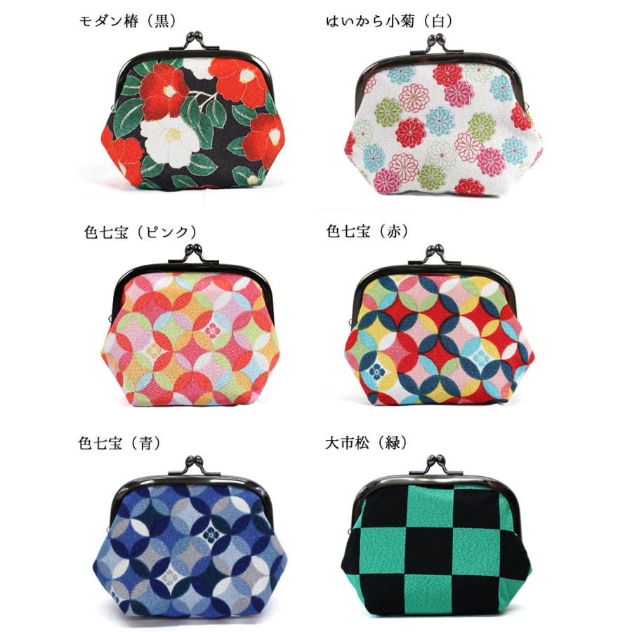 3.6寸ぷっくりがま口 ポーチ 可愛い 母の日 桜 梅 菊 椿 七宝 和