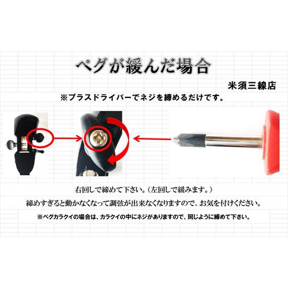 三線 沖縄三線 ペグ仕様 ブラック 初心者用スタンダードセット