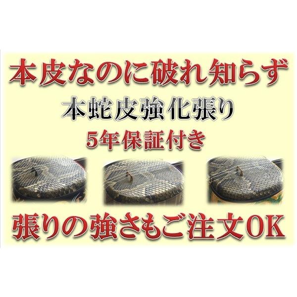 A8現品販売(送料無料)14 980円 沖縄三線専用 蛇皮強化(二重張)型チーガ
