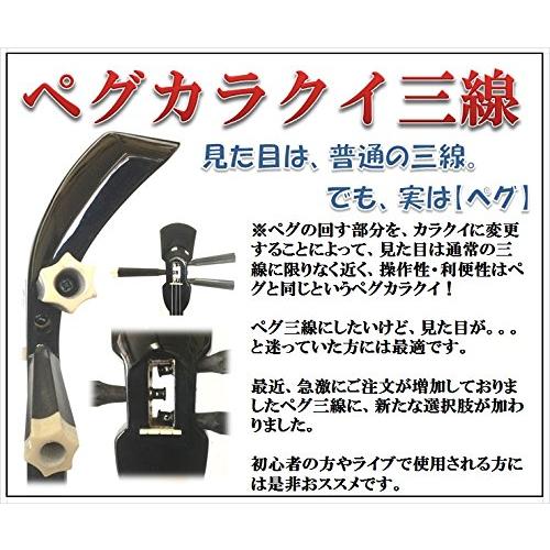 三線 沖縄三線 本蛇皮強化張り ブラック 初心者向けスタンダードセット