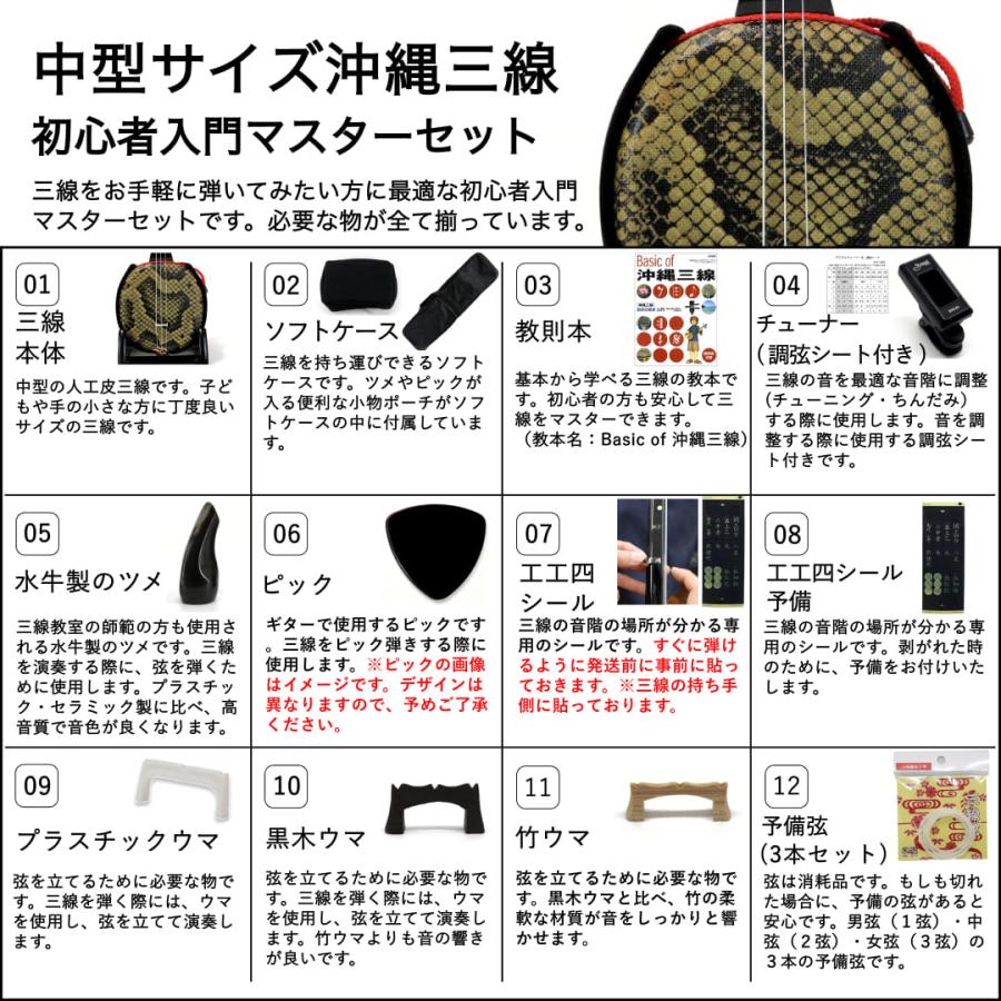 バースデー 記念日 ギフト 贈物 お勧め 通販 三線 中型サイズ沖縄三線セット 初心者用独学マスターセット三味線 さんしん 初心者セット 安心の1年保証 Bapasmakassar Kemenkumham Go Id