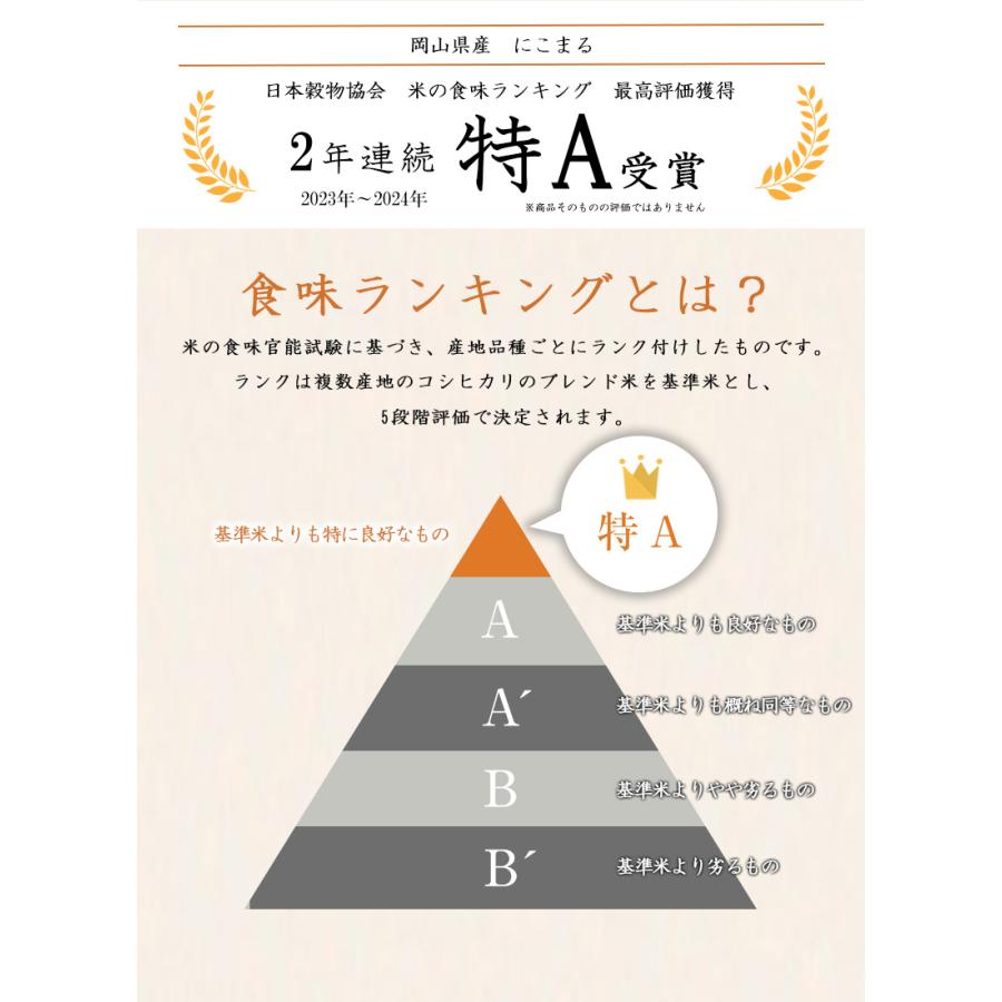 令和7年 岡山県産 にこまる 10kg (5kg×2個) お米 受賞米 送料無料 こめた監修 お一人様1点限り |  | 04