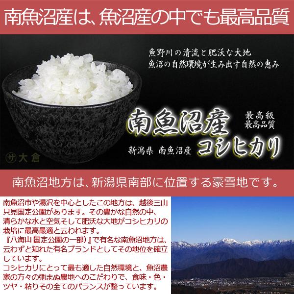 コシヒカリ 《 無洗米 》 魚沼産 （ 令和7年産 ） 2kg : 米屋おおくら