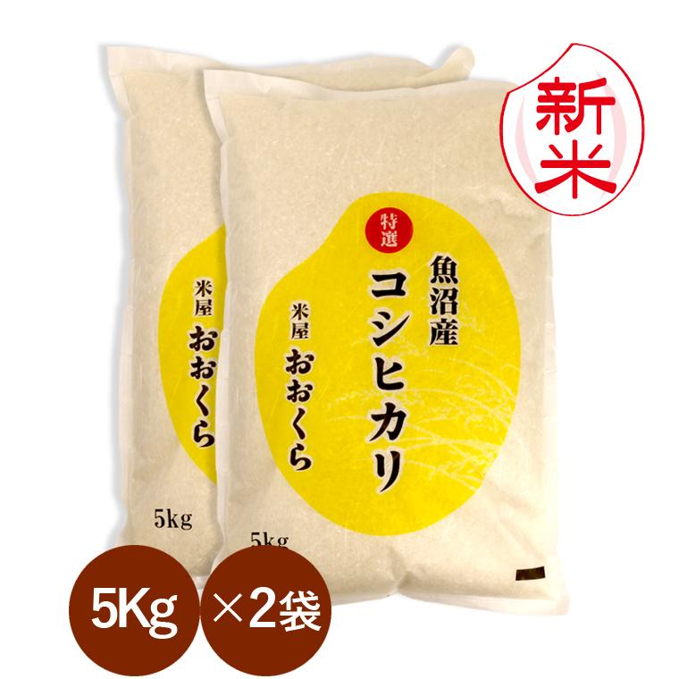 魚沼産 コシヒカリ 特選 （ 令和7年産 ）10kg （5kg×2袋）【 送料無料 （本州のみ）】白米 玄米 選べます ご贈答 御礼 ギフト お米 米10kg