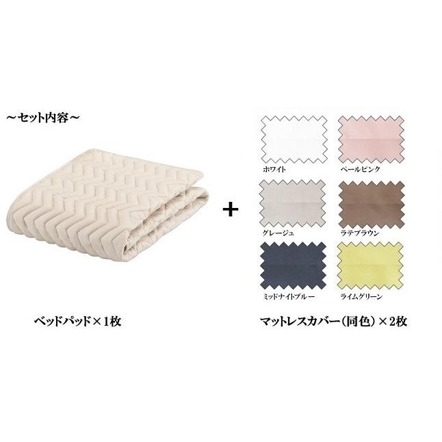 フランスベッド - 定まり品 バイオベッドパッド エッフェ割り増し金 寝装品3点 第一人者大きさ 170cm×195糎 | 敷き妙 寝台パッド マットレス取りまかなう