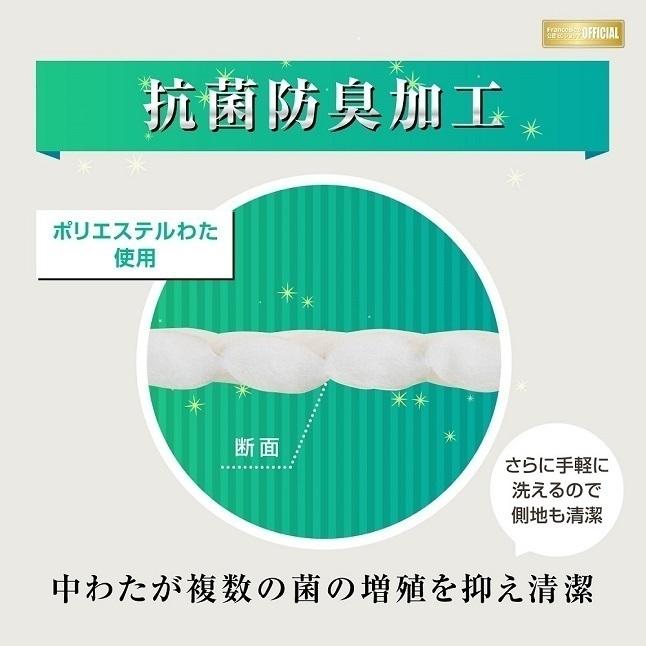 フランスベッド - 定まり品 バイオベッドパッド エッフェ割り増し金 寝装品3点 第一人者大きさ 170cm×195糎 | 敷き妙 寝台パッド マットレス取りまかなう