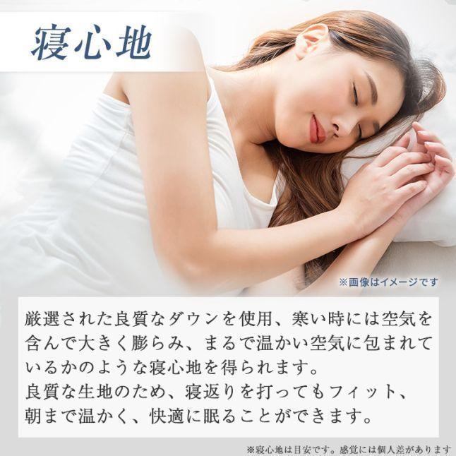 正規品 西川 羽毛布団 ダブル NP7054 190cm×210cm | 正規品 西川プレミアム 本掛け 日本製 ポーランド産 マザーグース ダウン 93％の画像