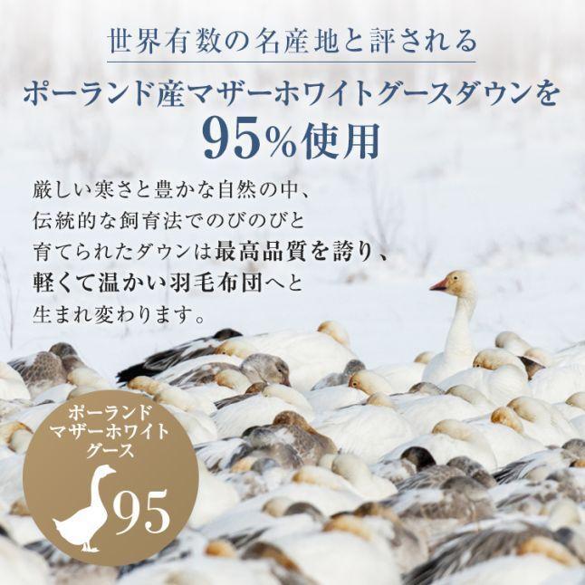 西川プレミアム 正規品 西川 羽毛布団 ダブル NP7055 190cm×210cm | 本 