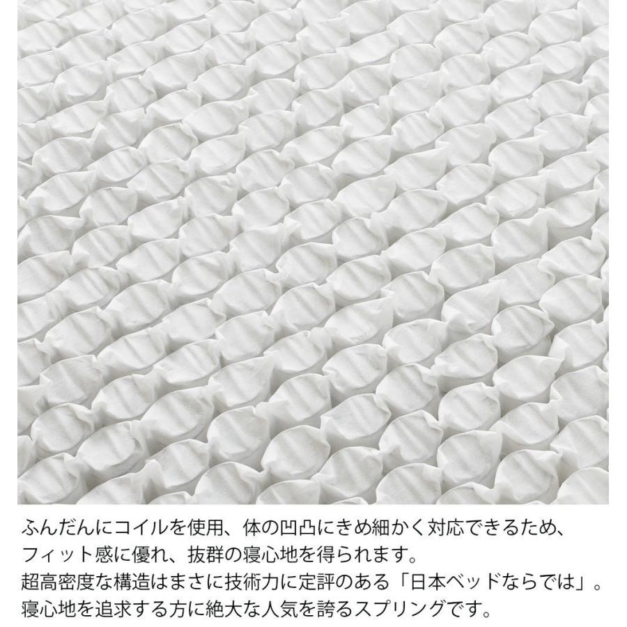 日本ベッド マットレス クイーン ピロートップシルキーポケット 160cm 