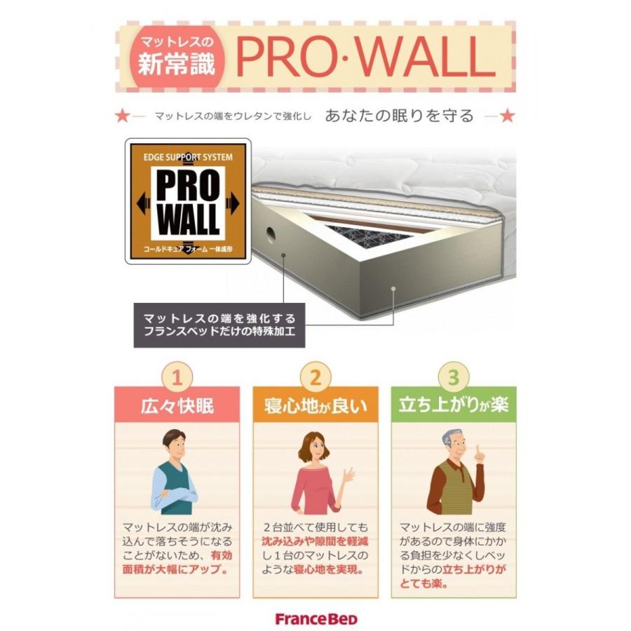 フランスベッド 完売間近 マットレス シングル PWハード 97cm
