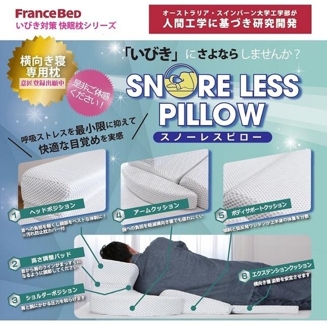 フランスベッド いびき防止枕 やや硬め 「スノーレスピロー」 Amazon｜フランスベッド いびき防止枕 やや硬め 「スノーレス