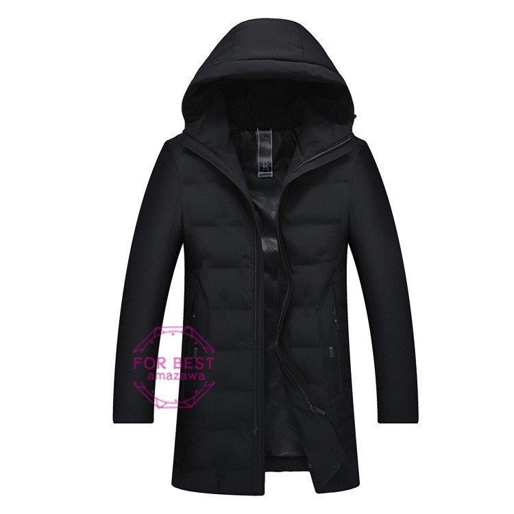 当社の ダウンコート 新作 春物 春服 防風 防寒 フード付き キルティングコート 高級 ロングコート ビジネス メンズ ダウンコート サイズ 4xl