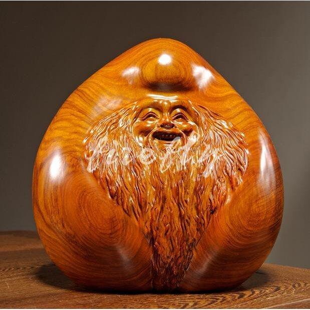 黄花梨実木彫刻兎置物工芸品4