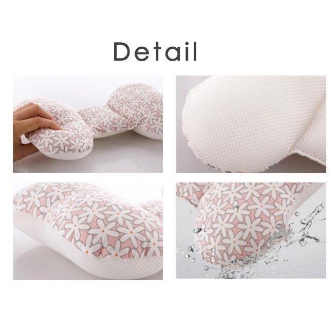 ベビー枕 新生児 赤ちゃん 頭の形が良くなる リボン型 洗える 絶壁防止 寝ハゲ対策 向き癖防止 ベビーピロー 首枕 ネッ 優先配送