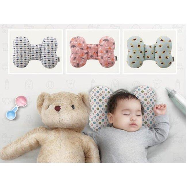 ベビー枕 新生児 赤ちゃん 頭の形が良くなる リボン型 洗える 絶壁防止 寝ハゲ対策 向き癖防止 ベビーピロー 首枕 ネッ 優先配送