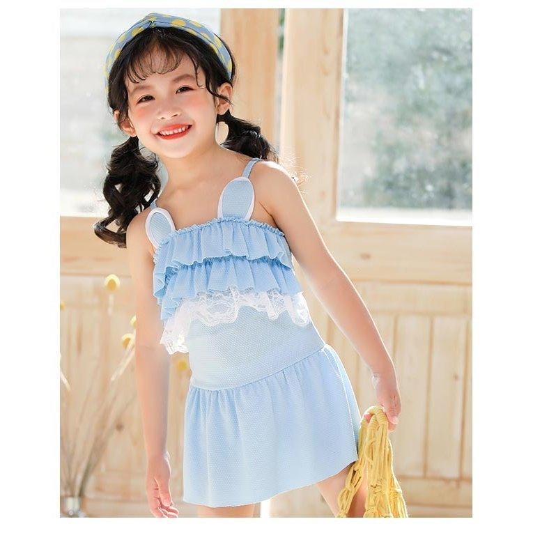 水着 女児 ワンピース 水泳服 可愛い 女の子 幼児 2歳 水着ワンピース 4歳 子供 スイムウェア 3歳 ワンピース水着 うさぎ耳 フリル P コミリーショップ 通販 Yahoo ショッピング