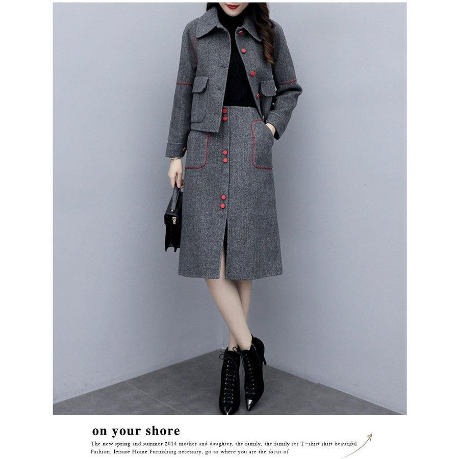 セール 登場から人気沸騰 ２点セット スカート レディース チェスターコート ラシャ 大きいサイズ お洒落 大人 レディースコート 通勤 コート トップス 秋冬 アウター チェスターコート サイズ M Www Caminhar Org