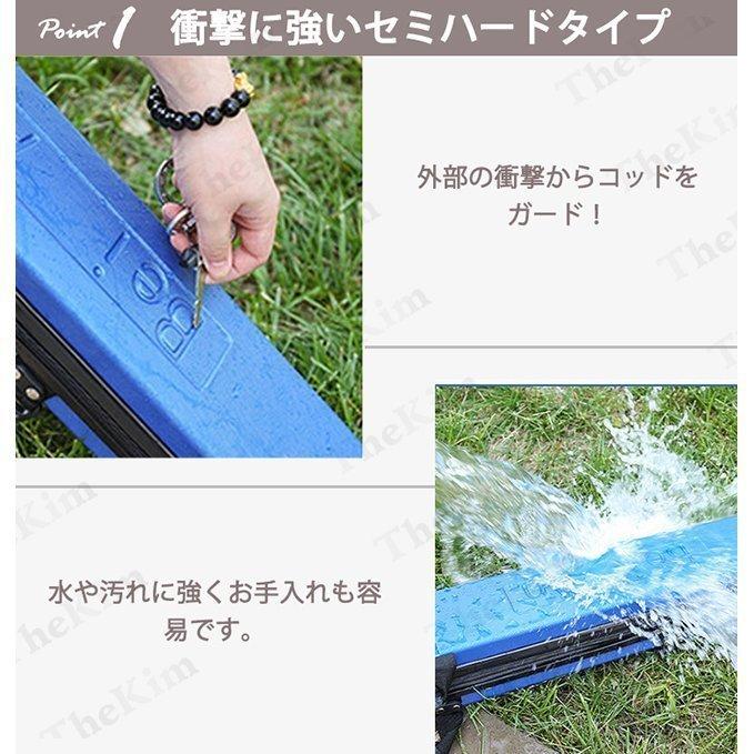 お買得 ロッドケース ハード 釣り竿収納バッグ 耐衝撃 ライトロッドケース 肩掛け 大容量 防水性 コンパクト スリム ブラック 飛行機 車 1 130 釣り用 Angkorgreen Com Kh