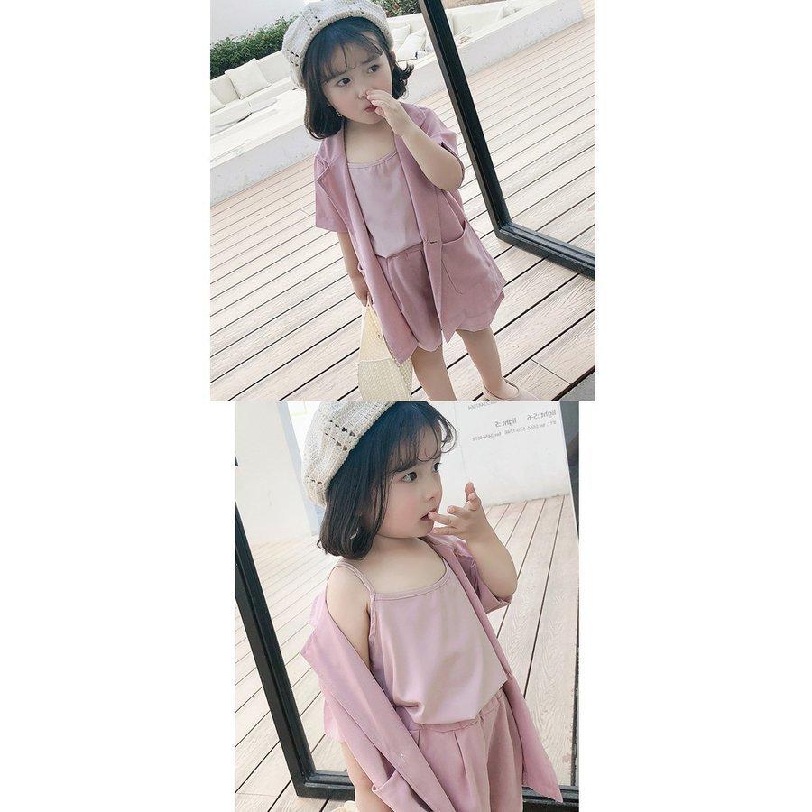 公式の店舗 130cm 1 110 100 キッズ 3点セット パンツ タンクトップ ジャケット 女の子 フォーマル スーツ 子供服 入学式 七五三 発表会 パーティー 結婚式 卒業式 ジャケット コート サイズ 7 Www We Job Com