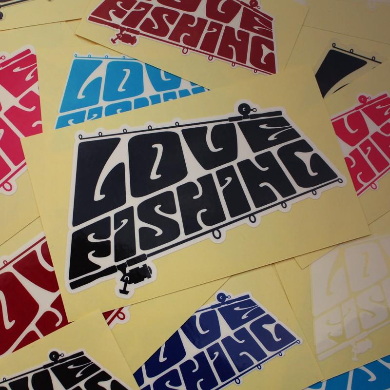 釣り ステッカー Love Fishing ラブフィッシング ステッカー 小サイズ 90 55mm St Lf S Komoヤフー店 通販 Yahoo ショッピング