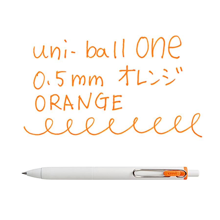 三菱鉛筆 ゲルインクボールペン uni-ball one 0.5 オレンジ UMNS05-4｜komono-ichiba｜02