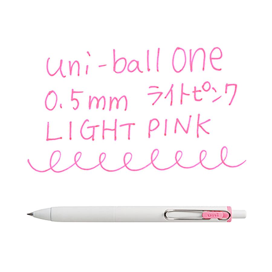 三菱鉛筆 ゲルインクボールペン uni-ball one 0.5 ライトピンク UMNS05-51｜komono-ichiba｜02