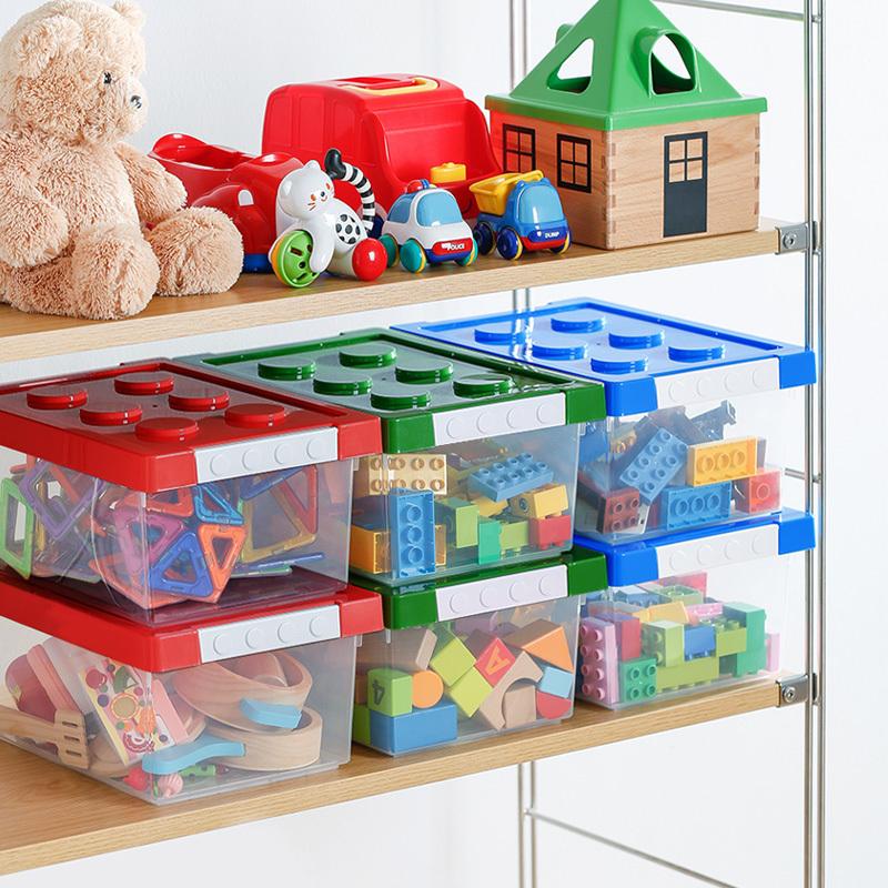 霜山 おもちゃ収納ボックス S 小 玩具ケース 子供用 子ども ブロック