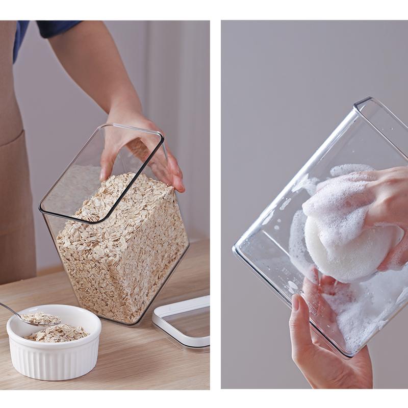 食品保存容器 2.4L 乾物 調味料 キャニスター クリア 透明 おしゃれ