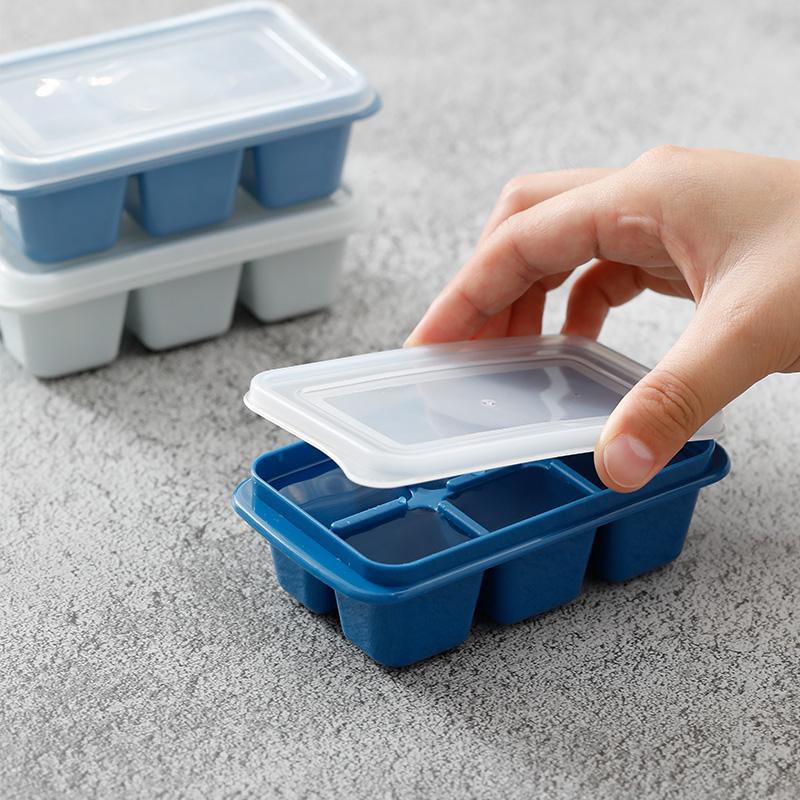 霜山 製氷器 製氷皿 アイストレー 3点セット 蓋付き コンパクト